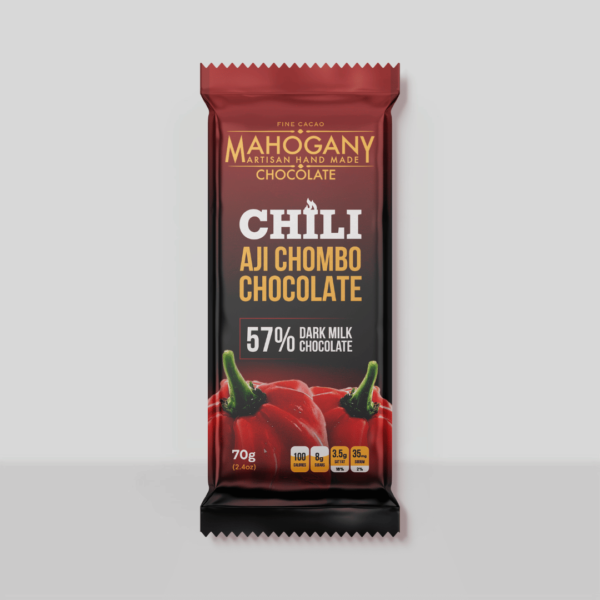 Chili Aji Chombo 57% Dark Milk Chocolate